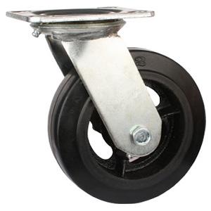 Поворотная резина с железным литым колесом